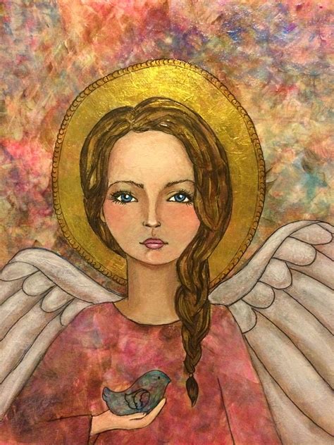 Hope 2 Angel Artwork Angel Painting Art Painting Frida Art Fairy