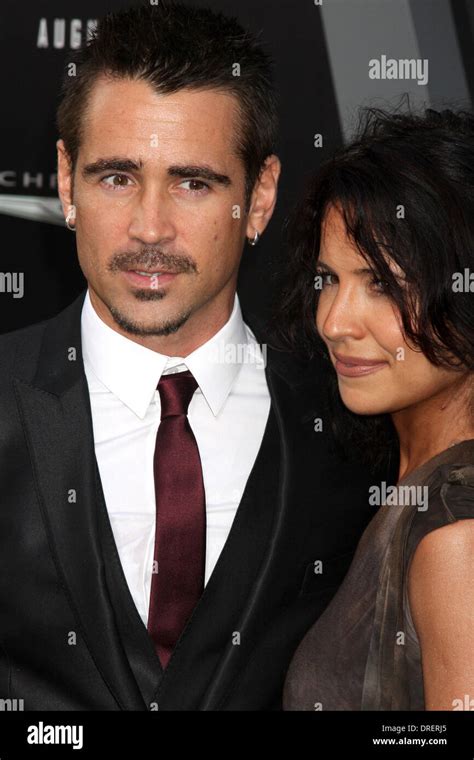 Colin Farrell And Claudine Farrell Los Angeles Premiere Of Total