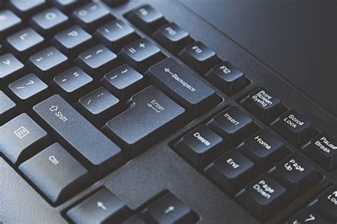 A Close Up Shot Of A Computer Keyboard Stock Photo Download Image Now
