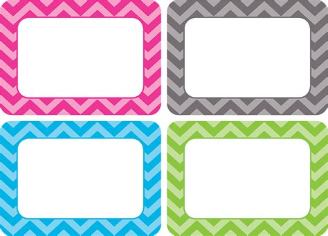 Chevron Name Tagslabels Multi Pack Tcr5526 Teacher Created Resources