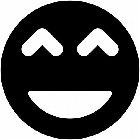 Cheerful Happy Laughing Emoticon Pleased Smiley Icon Download On