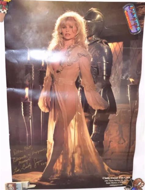 Vintage Cindy Guyer Playboy Platmate Fan Club Signed Poster