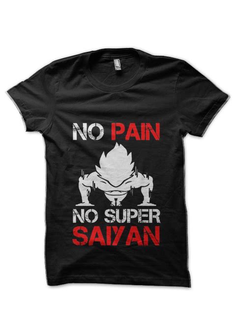 Black large black ript apparel cotton tops apparel sleeves shirts mens t. Dragon Ball Z No Pain No Super Saiyan Black T-Shirt - Swag ...