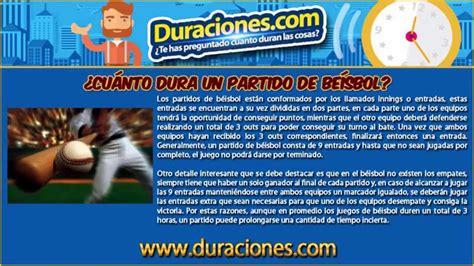 ¿cuánto Dura Un Partido De Beisbol Youtube