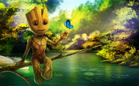 1280x800 Baby Groot Artwork 720p Hd 4k Wallpapers Images Backgrounds