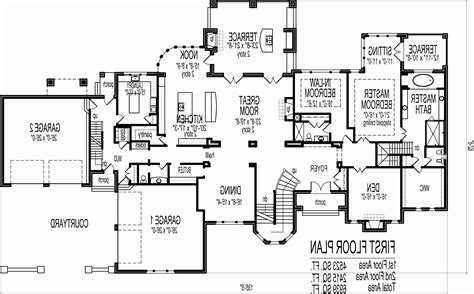 One Story House Plans 3000 Sq Ft House Plan 51982 Tuscan Style With