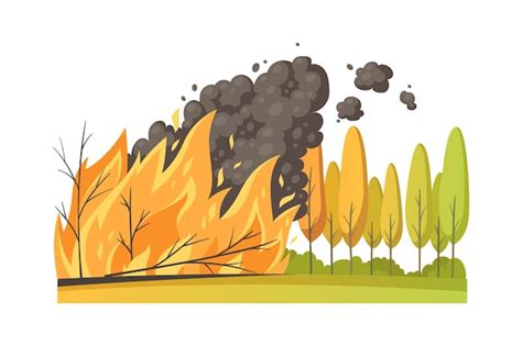 Vetores e ilustrações de Floresta queimada para download gratuito Freepik