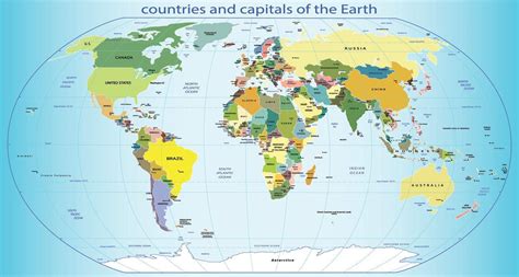 Картина Политическая карта мира №26803. Галерея: Карты | Walldeco