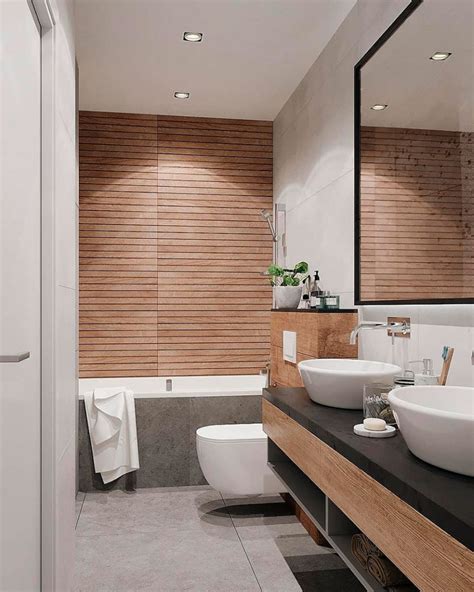 Amazing Bathrooms With Wood Effect Wall Tiles Porcelanosa Wood