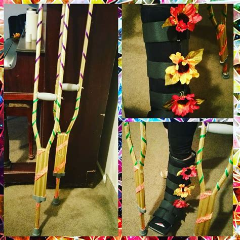 Decoration For Crutches And Walking Boots Simple Diy Walking Boots