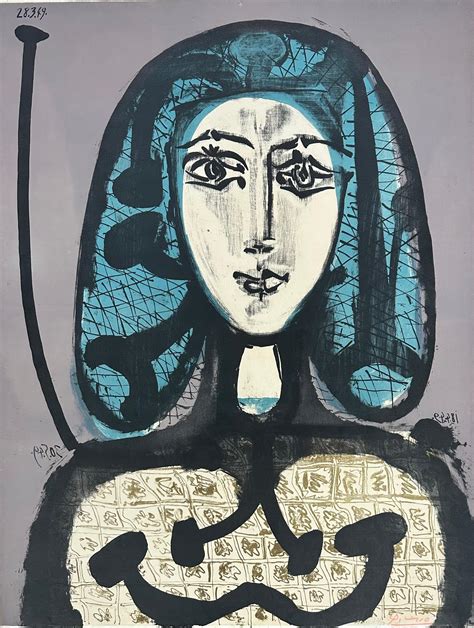 Pablo Picasso Jacqueline Au Chapeau Noir At 1stdibs