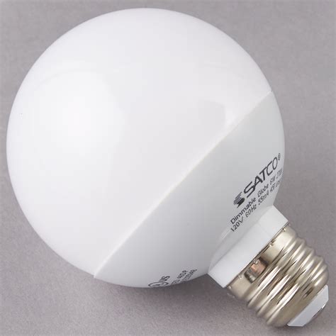 Satco S9200 6 Watt 40 Watt Equivalent Frosted Warm White Led Globe Light Bulb 120v G25