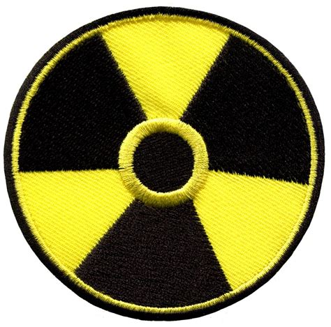 Biohazard Radiation Danger Sign Symbol Applique Iron On Patch Your