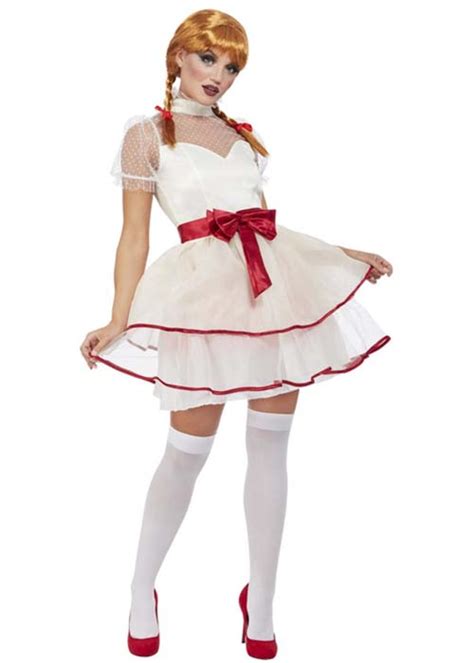 Womens Annabelle Style Scary Porcelain Doll Costume 64023 Struts