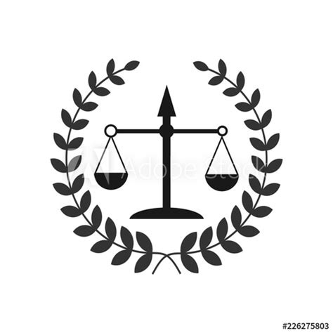 Justice Scales Lawyer Logo Scales Of Justice Sign Icon