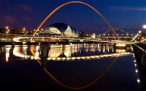 Gateshead Millennium Bridge Newcastle Britain Visitor Travel Guide