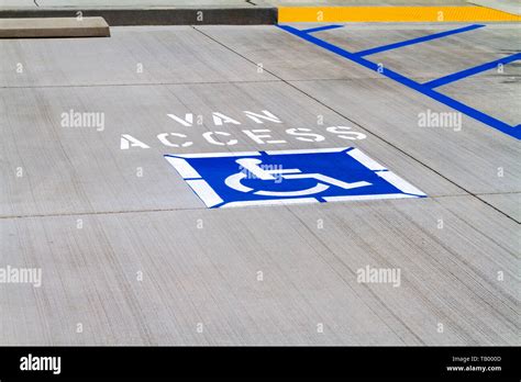 Van Access Handicap Parking Spot Stock Photo Alamy