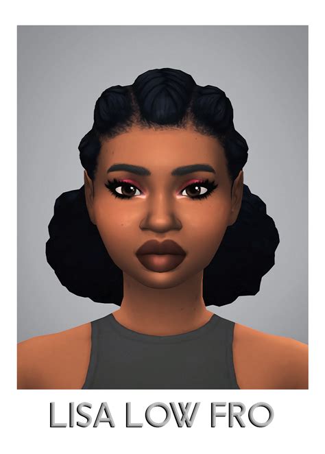 My Sims 4 Masterpiece — Savvysweet Lisa Low Fro Bgc Not Hat Compatible