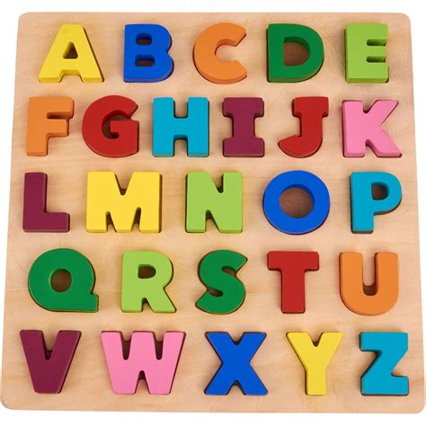 Spark Create Imagine 3 D Wood Alphabet Puzzle Set 26 Pieces