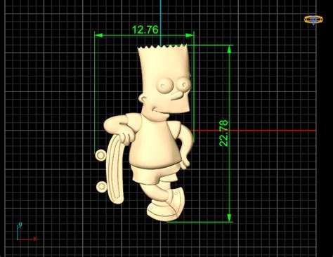 Cnc Simpsons Barts Printable 3d Model 3d Printable Cgtrader