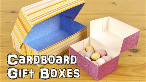 How To Make A Cardboard Box With Lid