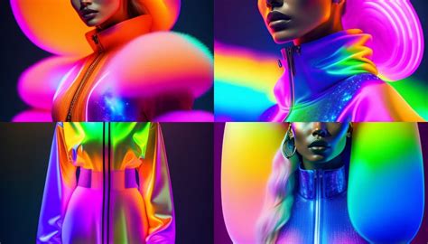 Lexica Wildly Futuristic Clothing With Glowing And Colorful Decoration