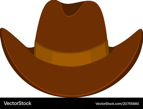 Colorful Cartoon Cowboy Hat Royalty Free Vector Image