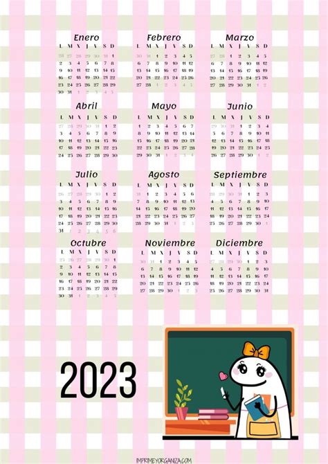 Calendarios Infantiles 2023 Imprime Y Organiza