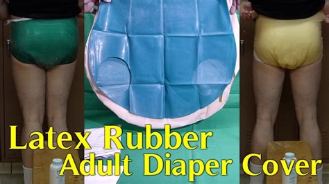latex rubber adult diaper covers overview youtube