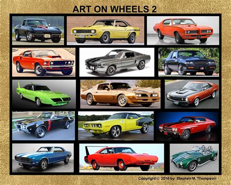 Classic Muscle Cars Of The 1960s And 1970s Etsy Canada