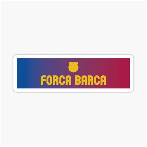 Forca Barca Yellow Sticker For Sale By Cyberco Redbubble
