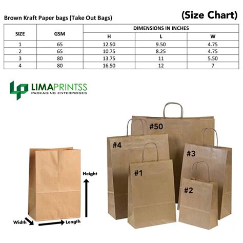 Paper Grocery Bag Size Chart Ubicaciondepersonascdmxgobmx