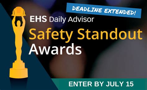 Safety Standout Awards Spring 2018 Call For Applications Ehs Daily