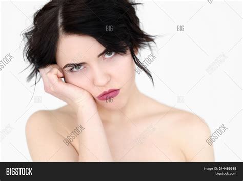 Emotion Face Bored Image And Photo Free Trial Bigstock