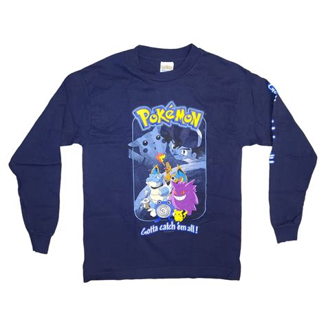 vintage vintage 1999 pokemon gotta catch em all long sleeve shirt grailed