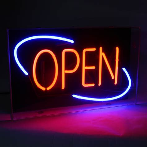 Open Neon Sign | Drinkstuff