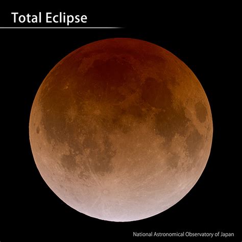 Total Lunar Eclipse On January 31 January 2018 Naoj National