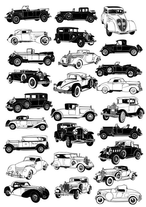 Vintage Car Vector Free Download