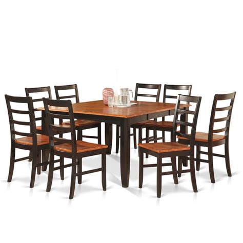 Shop Blackcherry Finish Rubberwood Dining Table With 8 Dining Chairs