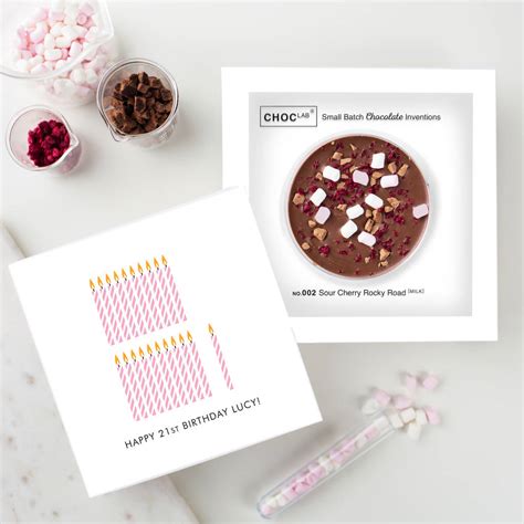 Happy 40th birthday quotes mark a major milestone in a person life. 21st Birthday Card And Chocolate Gift By Quirky Chocolate ...