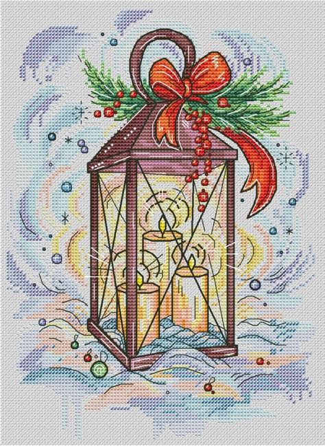 Rainbow finch cross stitch kit $30.00. Christmas Lamp Cross Stitch Pattern, code AO-139 Alisa ...