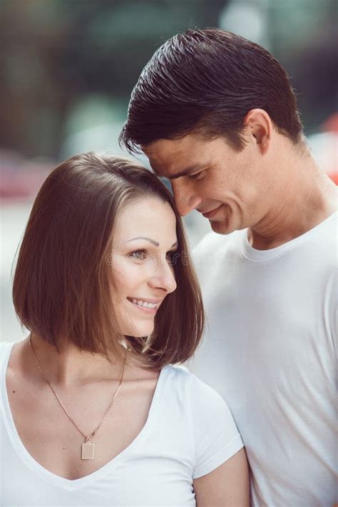 Couple Man Woman Sunny Summer Day Together Love Stock Image Image Of