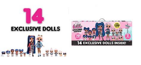 L O L Surprise Amazing Surprise With 14 Dolls 70 Surprises And 2 Playset 98 00 Reg 129 98