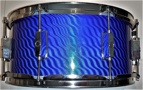 Twisted Blue Pearl Shimmer Drum Wrap Walopus Drum Wrap