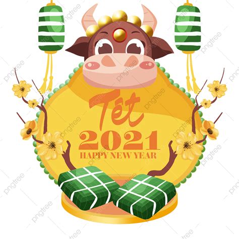 베트남 봄 일러스트 축제 노란색 스티커 베트남 중국의 설날 노랑 Png 일러스트 및 Psd 이미지 무료 다운로드 Pngtree