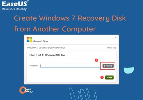 Create Windows 7 Recovery Disk From Another Computer 3264 Bit Easeus