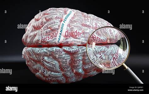 Paranoid Personality Disorder In Human Brain Hi Res Stock Photography