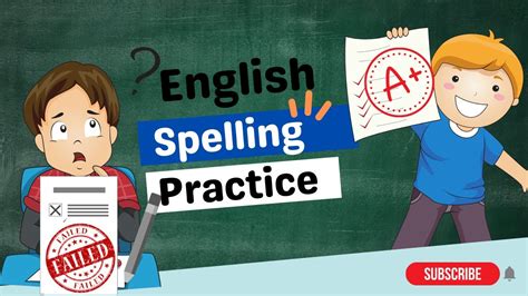 English Spelling Practice For Kids Youtube