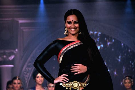 Sonakshi Sinha Walks On The Ramp During The Fashion Show Organized By Rajguru