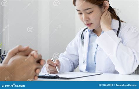 Doctor Is Currently Diagnosing The Disease And Giving Advice To